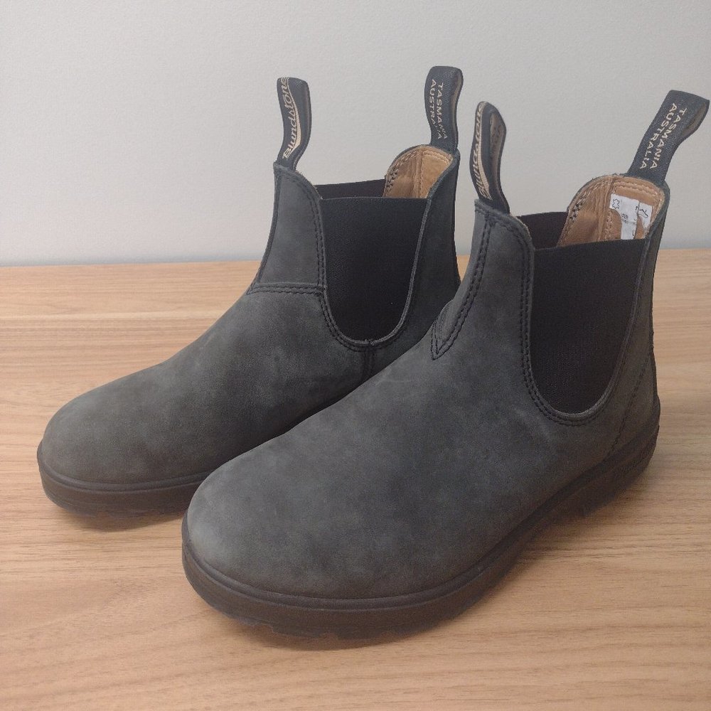 Blundstone BL587 Classic Chelsea Boots Rustic Black Size 7.5